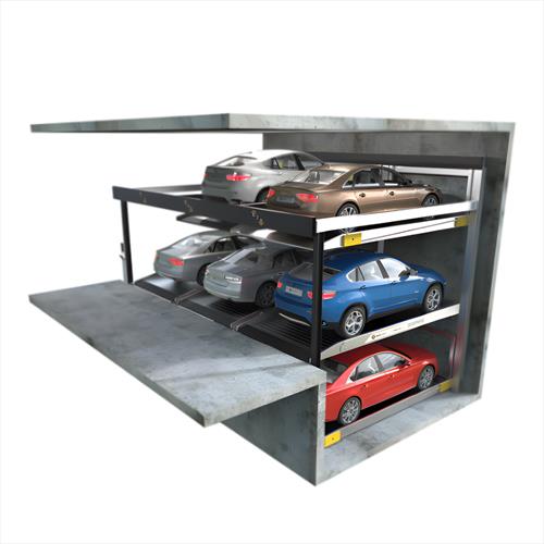 HỆ THỐNG ĐỖ XE BÁN TỰ ĐỘNG DẠNG XẾP HÌNH BÁN NỔI